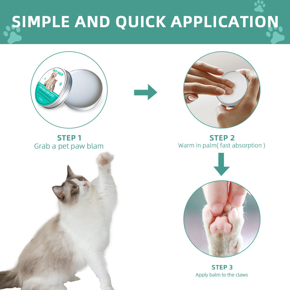 All-Season Organic Paw Balm for Dogs & Cats — Protects, Heals & Soothes Dry Paws