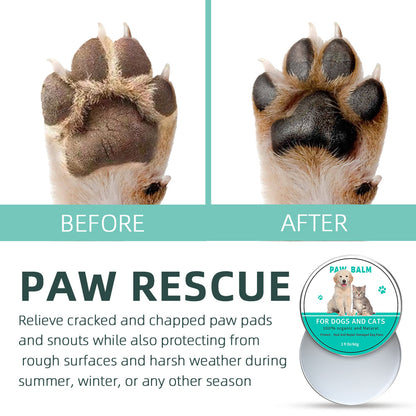 All-Season Organic Paw Balm for Dogs & Cats — Protects, Heals & Soothes Dry Paws